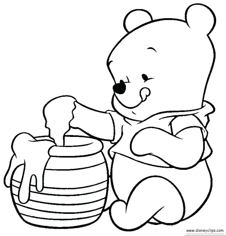 Winnie The Pooh Line Drawing Free download on ClipArtMag