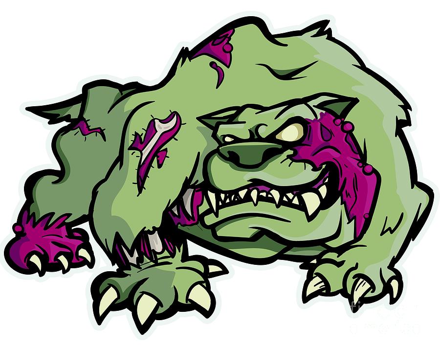 Zombie Dog Drawing Free download on ClipArtMag