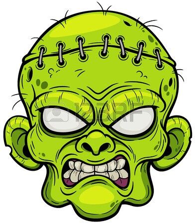 Zombie Face Drawing | Free download on ClipArtMag