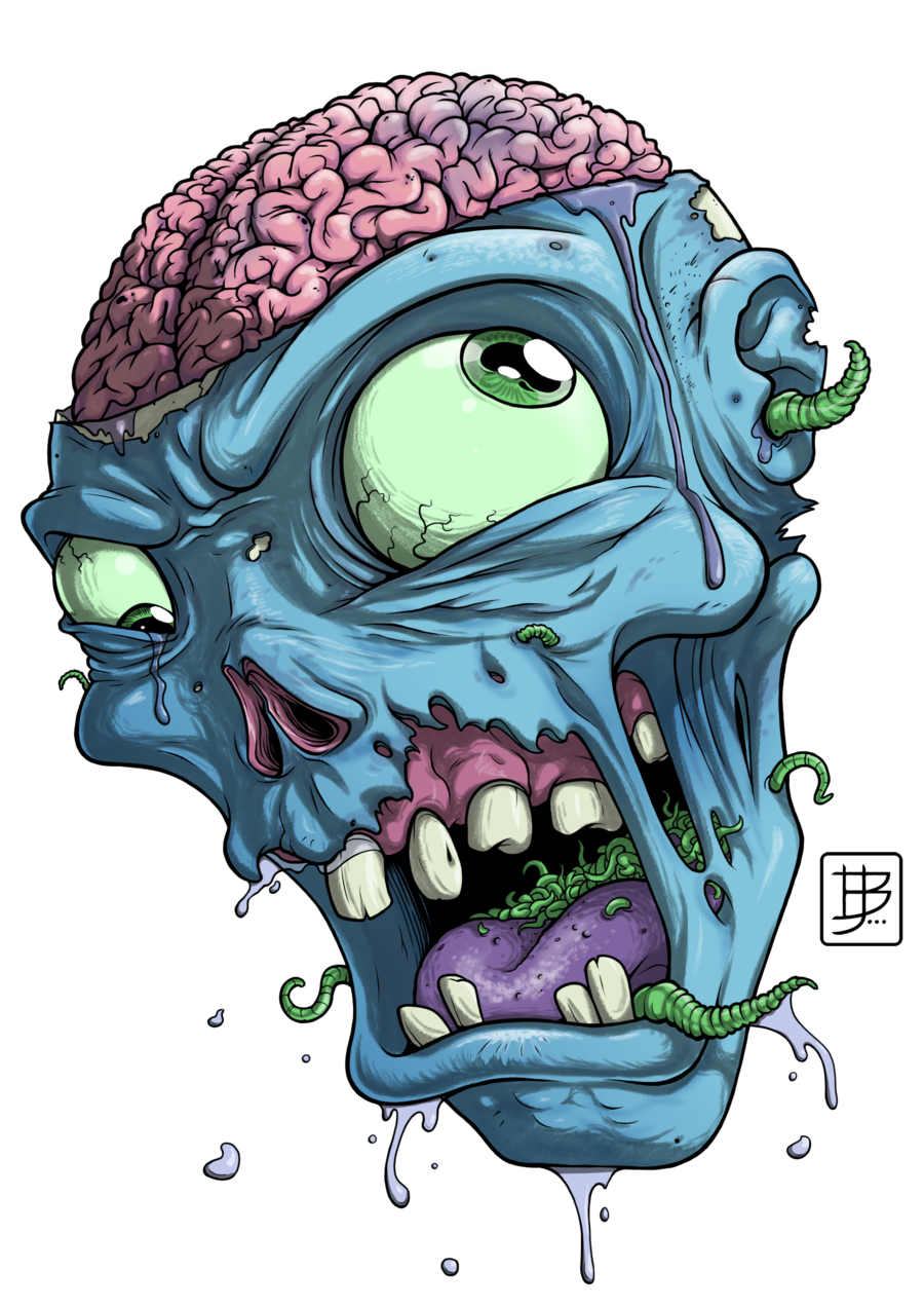 Zombie Mouth Drawing | Free download on ClipArtMag