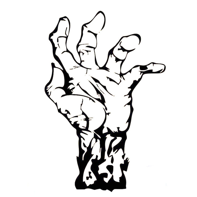 Zombie Outline Drawing | Free download on ClipArtMag