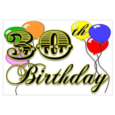 30th Birthday Clipart 