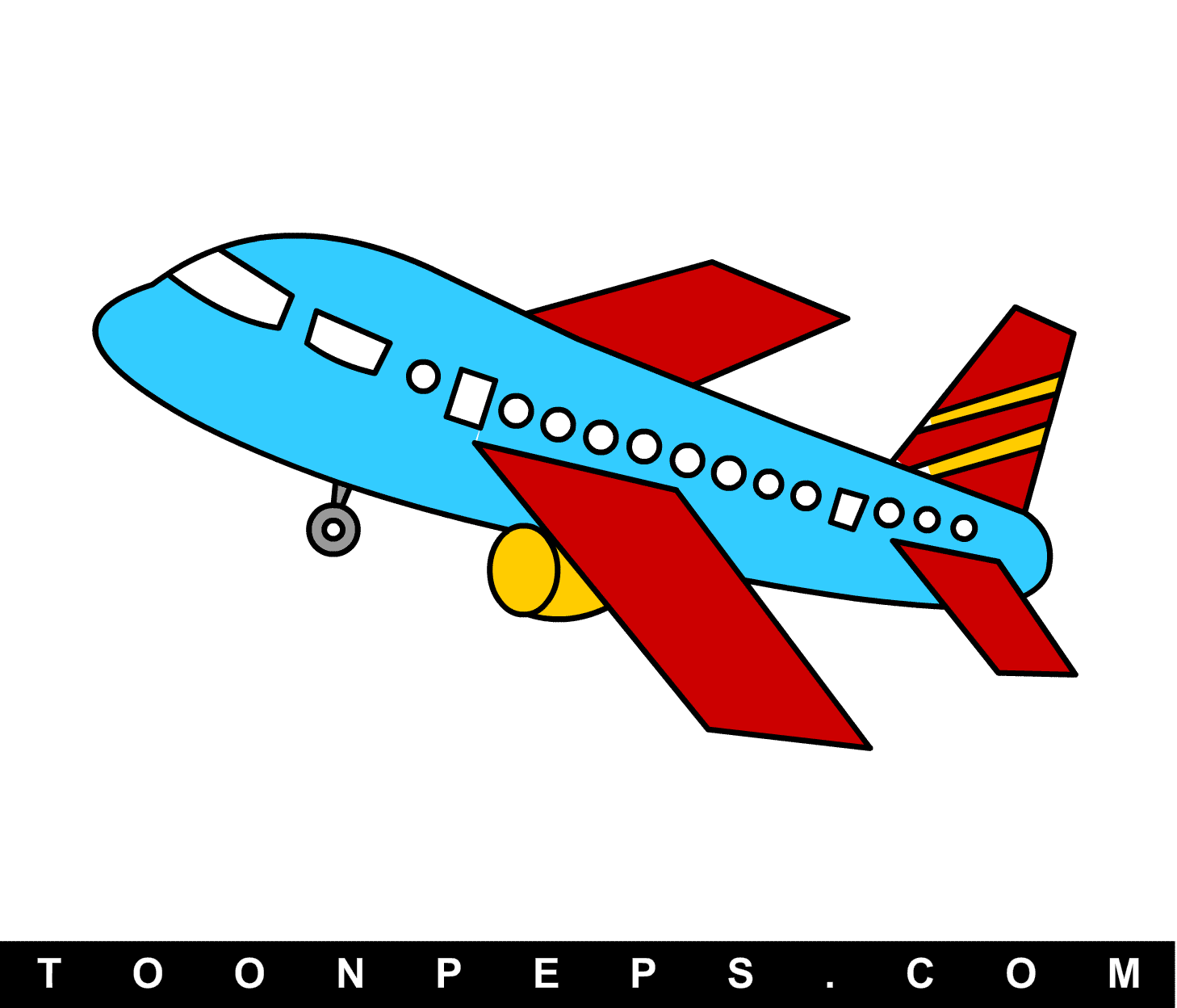 Aeroplane Drawing For Kids Free download on ClipArtMag