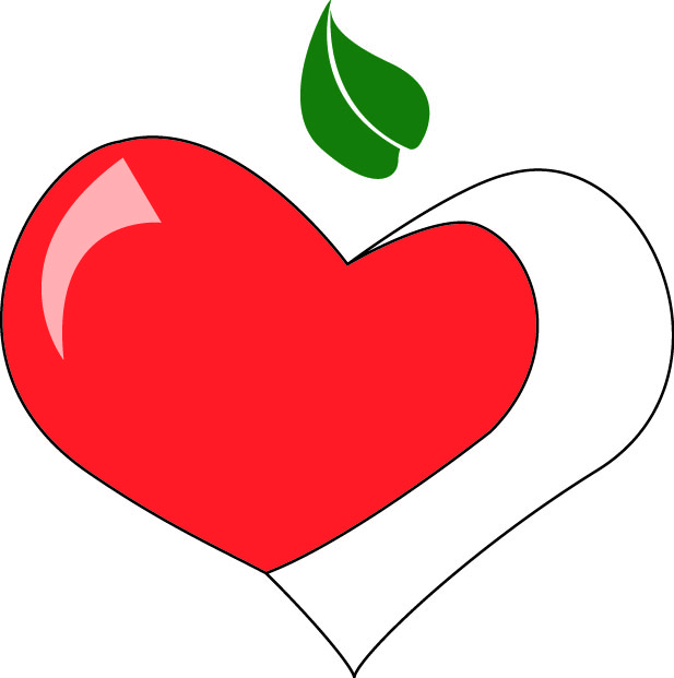 Apple Heart Clipart Free download on ClipArtMag