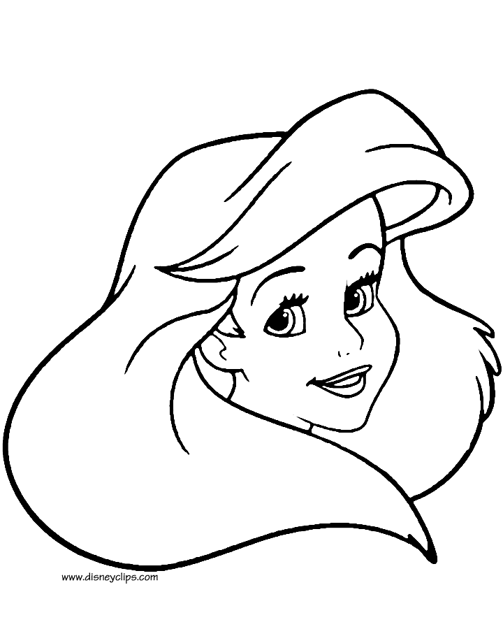 Ariel Coloring Pages | Free download on ClipArtMag