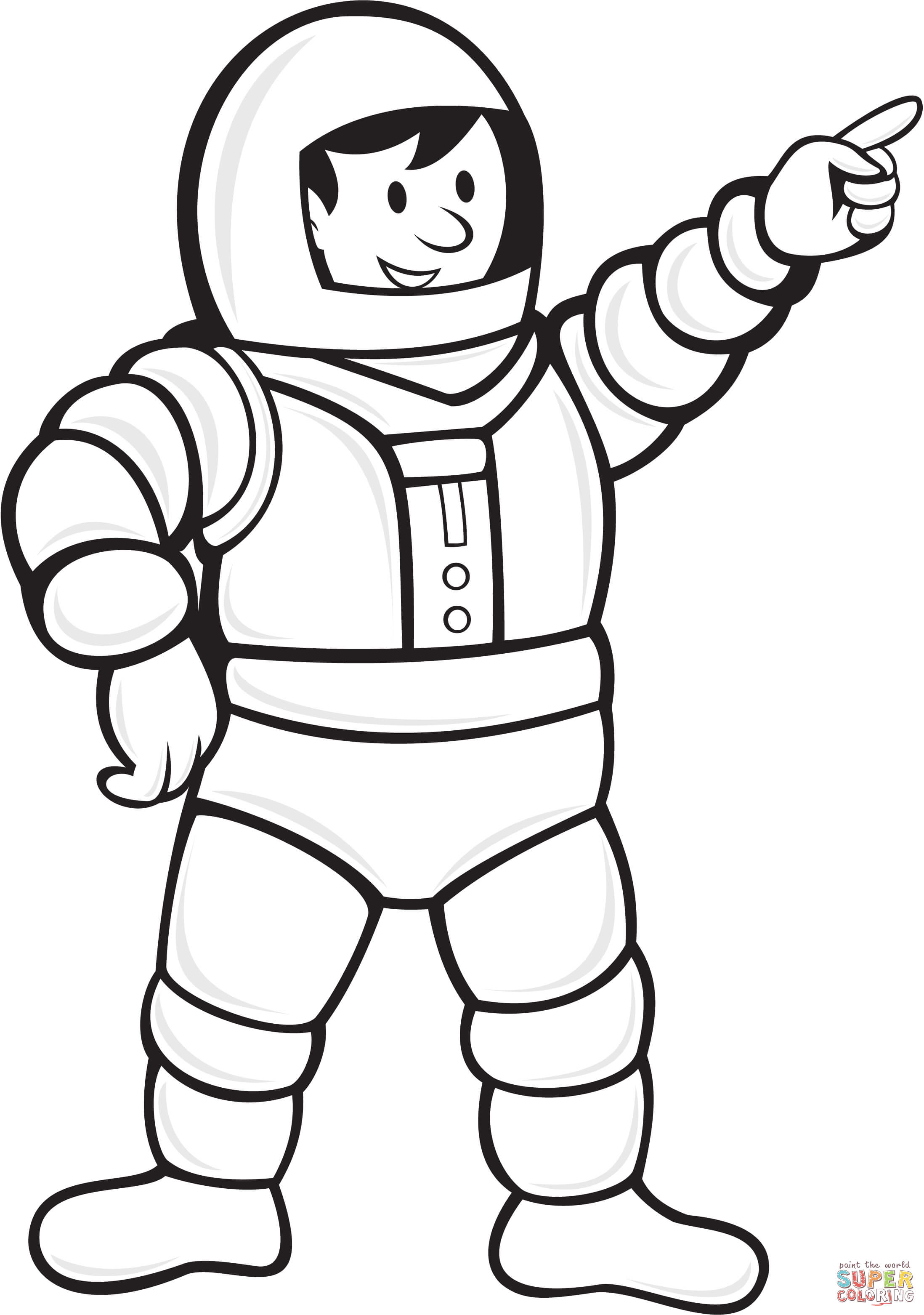 Astronaut Clipart Black And White | Free download on ClipArtMag