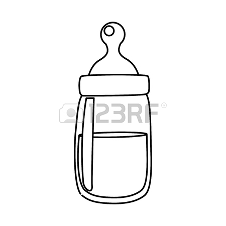 Baby Bottle Clipart Black And White | Free download on ClipArtMag