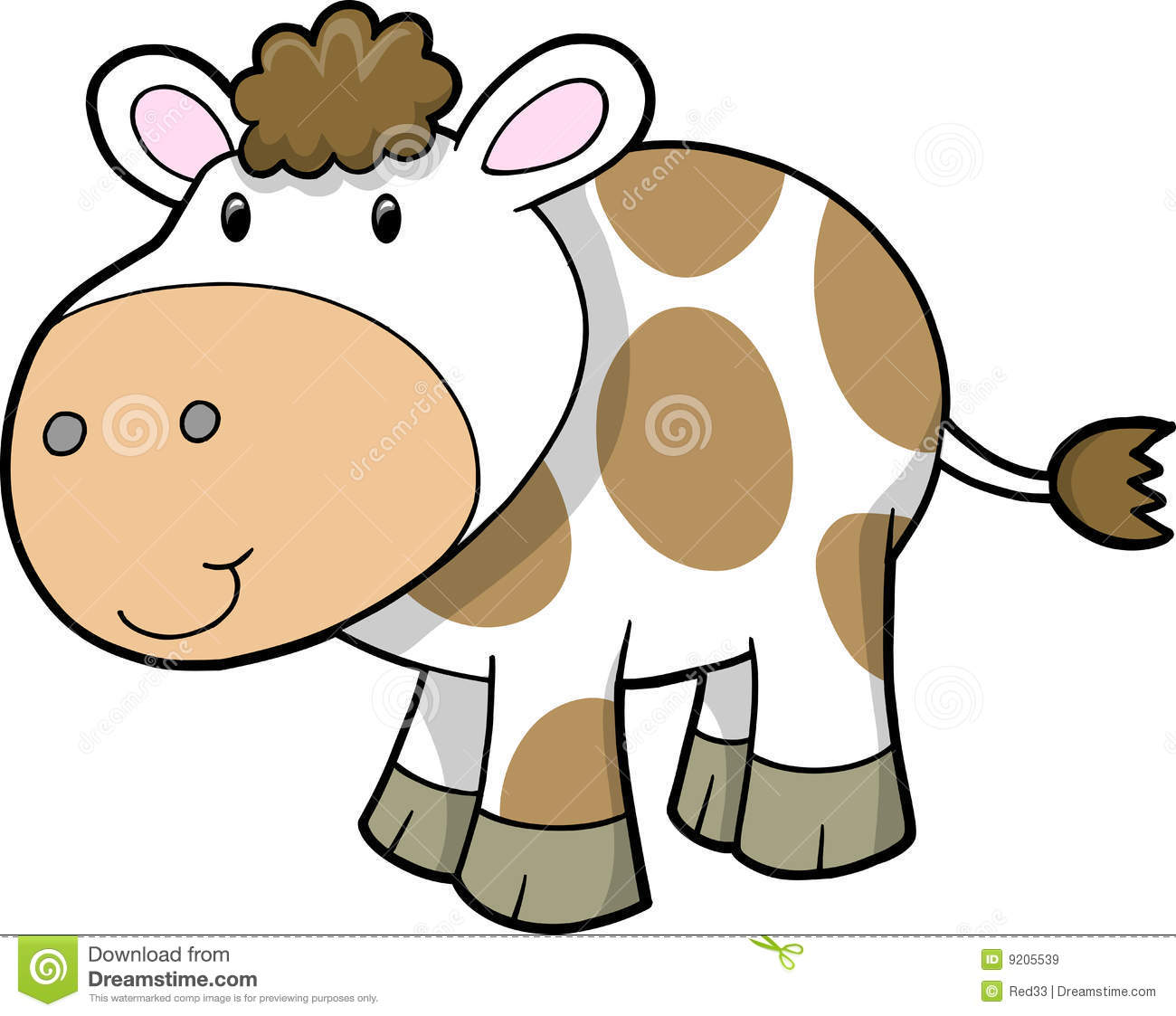 baby calf clipart