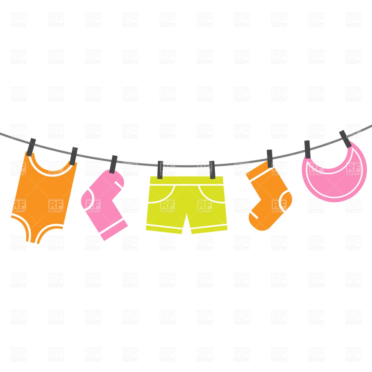 Baby Clothesline Clipart Free download on ClipArtMag