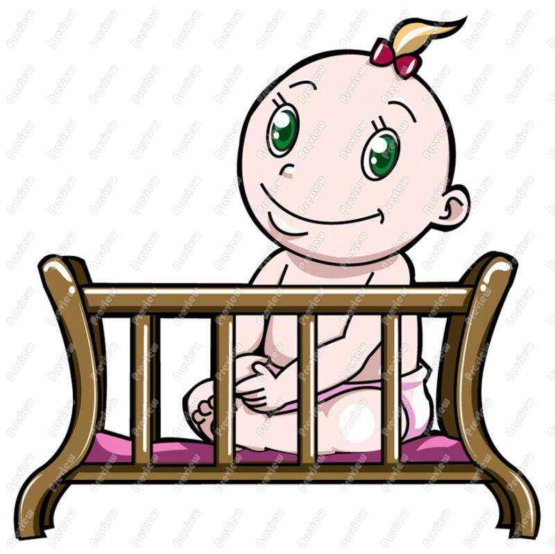 Baby Crib Clipart Free download on ClipArtMag