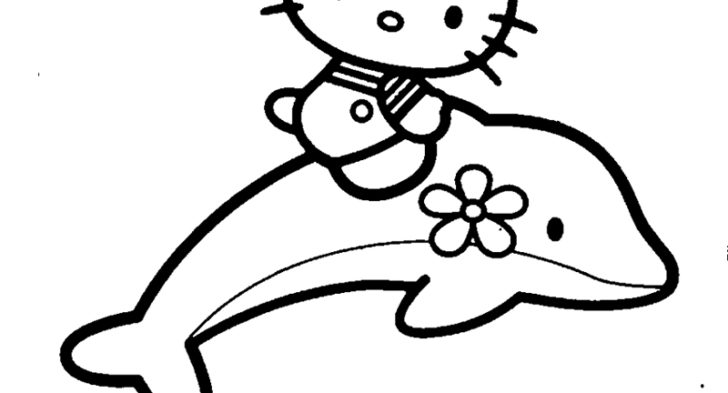 Dolphin Cute Baby Animal Coloring Pages - Gabrielle Bernard