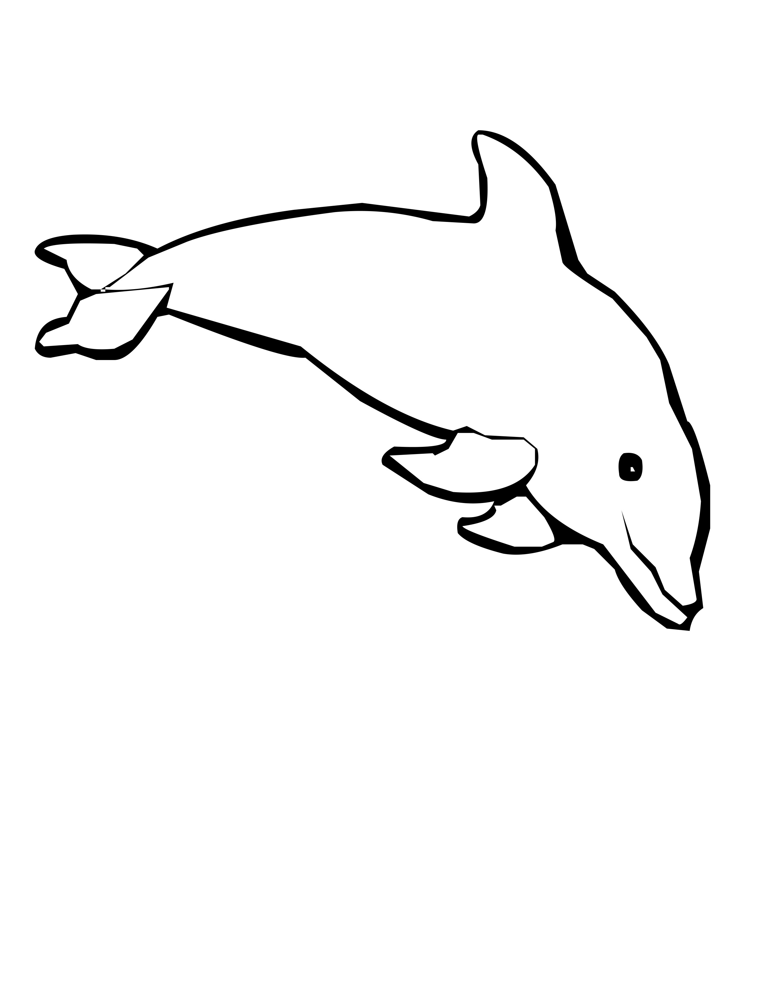 Baby Dolphin Coloring Pages Free download on ClipArtMag