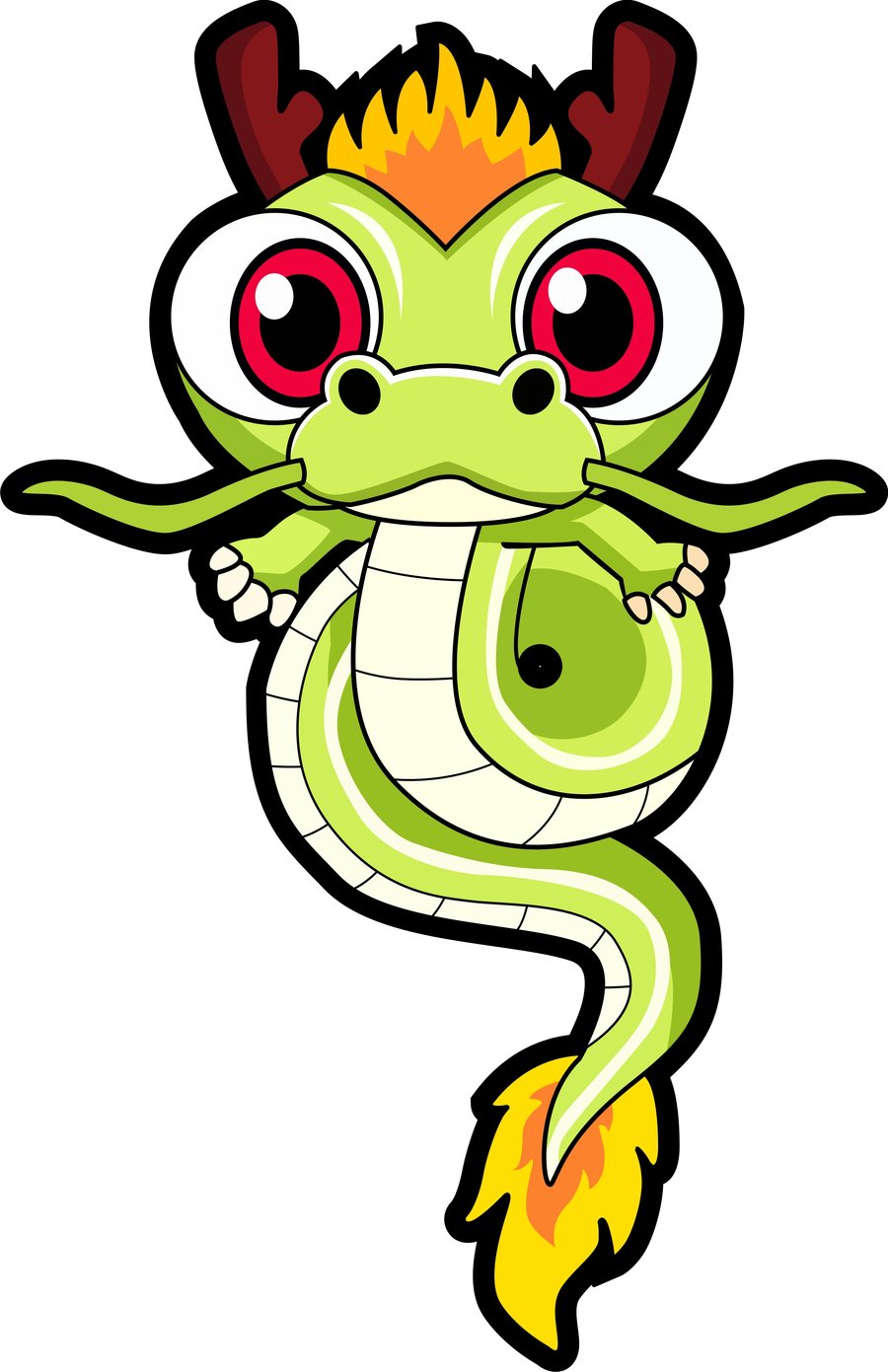 Baby Dragon Clipart Free download on ClipArtMag