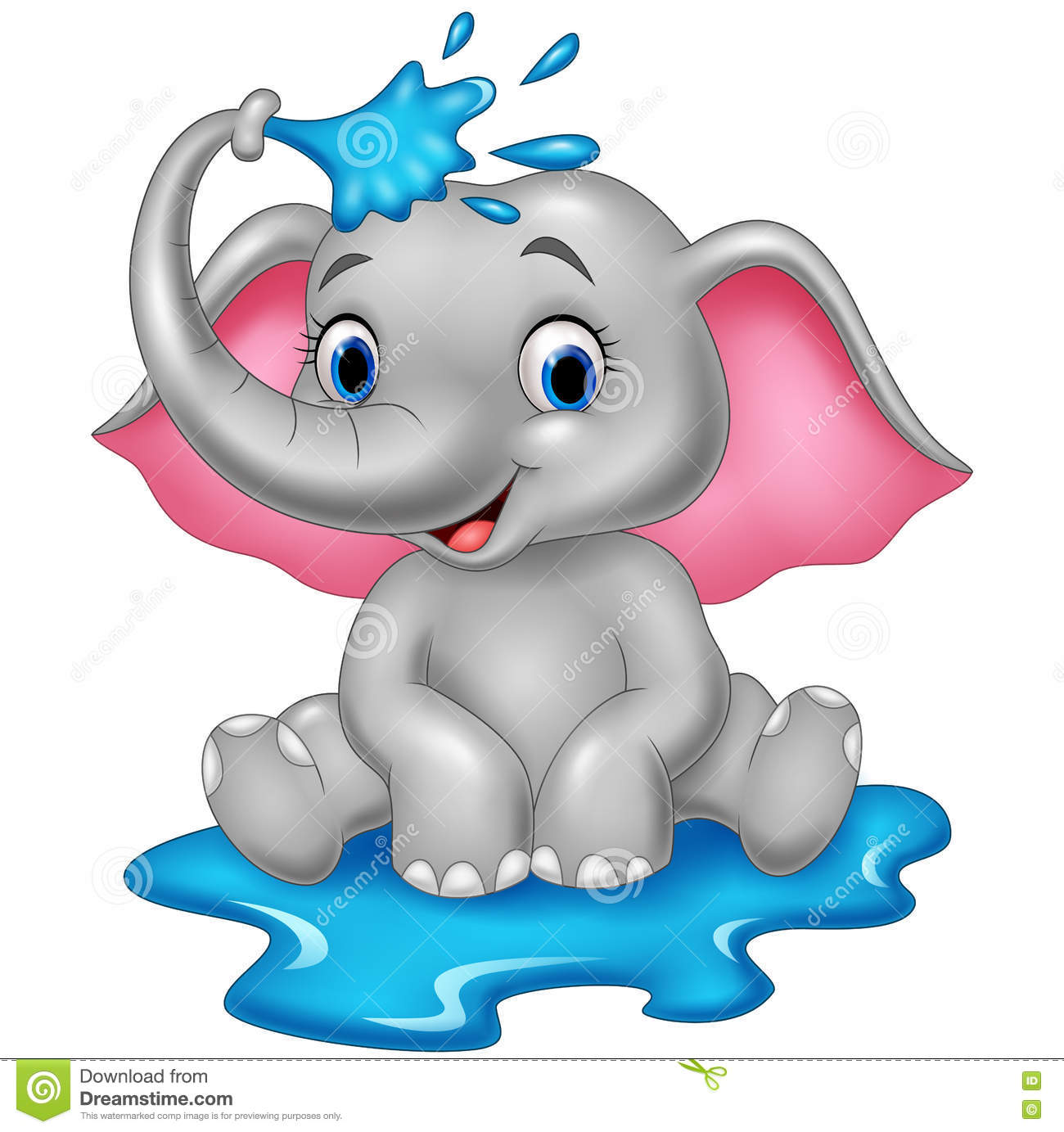 Baby Elephant Cartoon Clipart | Free download on ClipArtMag