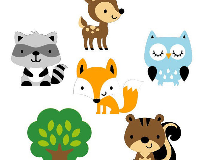 Baby Forest Animals Clipart Free download on ClipArtMag