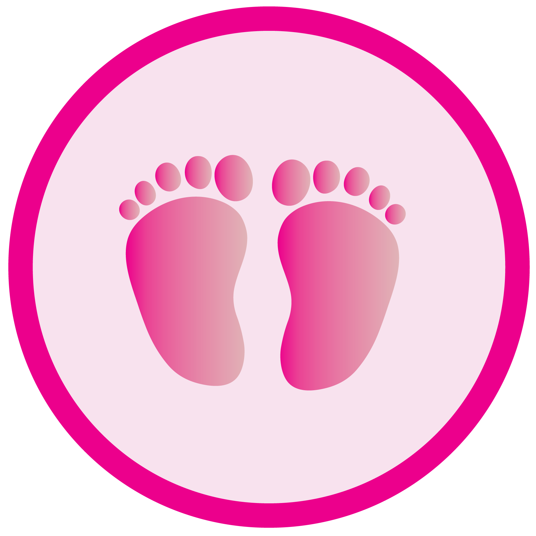 Baby Girl Footprint Clipart Free Download On Clipartmag