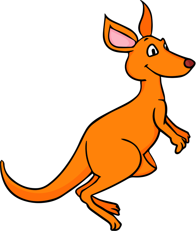 baby kangaroo clipart