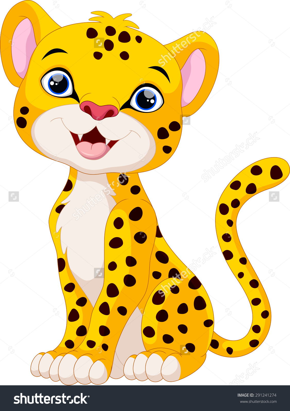 Baby Leopard Clipart | Free download on ClipArtMag