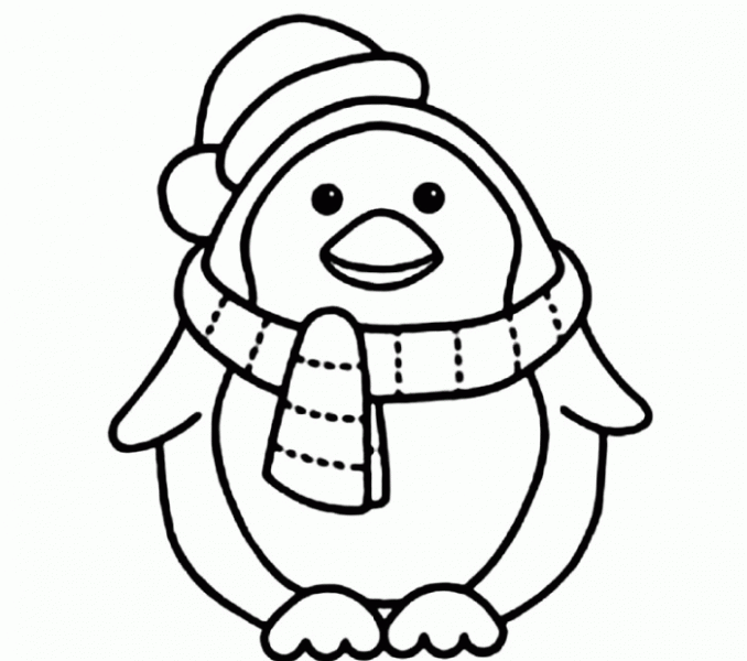 baby emperor penguin coloring pages - photo #40
