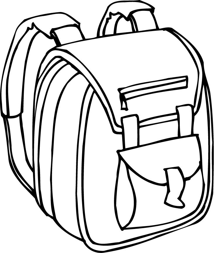 Backpack Clipart Black And White | Free download on ClipArtMag