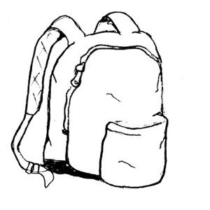 Backpack Clipart Black And White | Free download on ClipArtMag