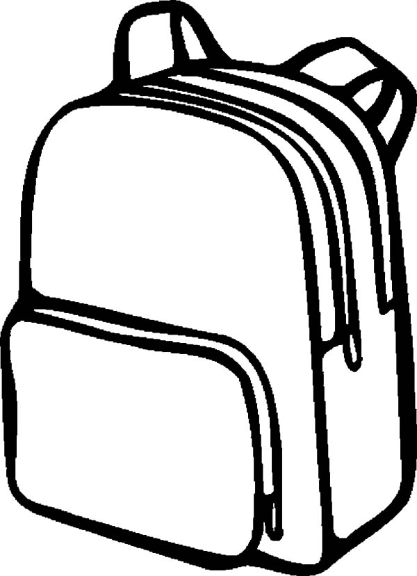 Backpack Clipart Black And White | Free download on ClipArtMag