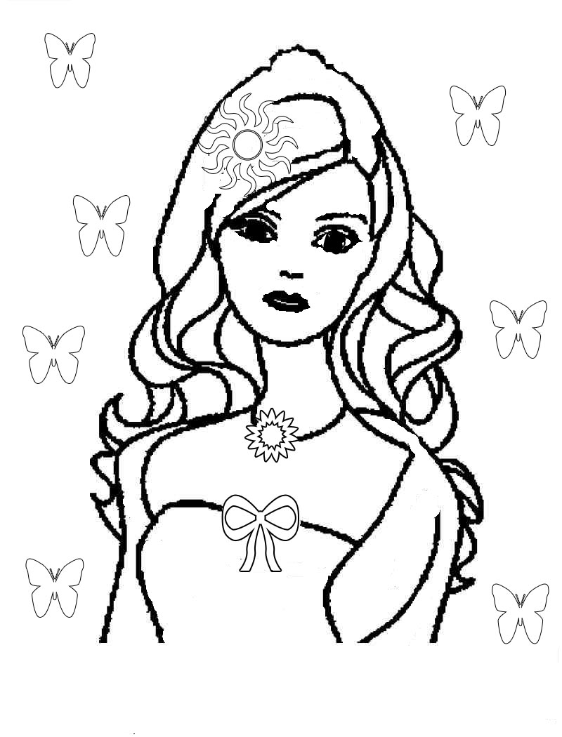 Barbie Coloring Pages | Free download on ClipArtMag