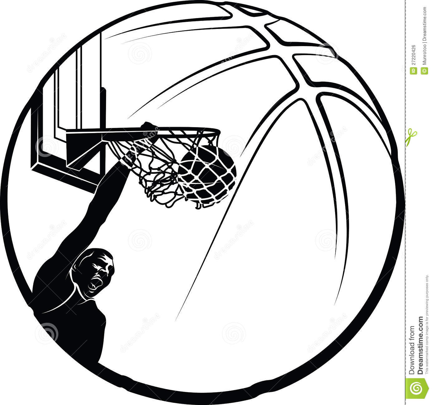 Basketball Player Clipart Black And White Free download