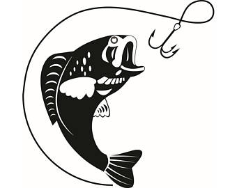 Bass Fish Clipart Black And White | Free download on ClipArtMag