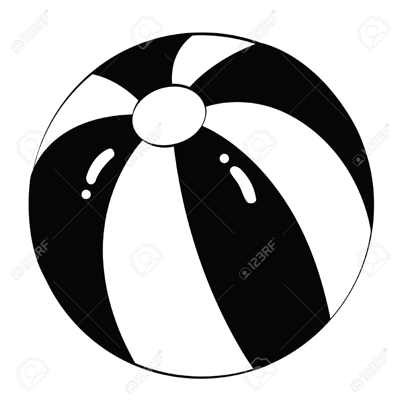 1300x1300 beach ball clip art black and white cliparts