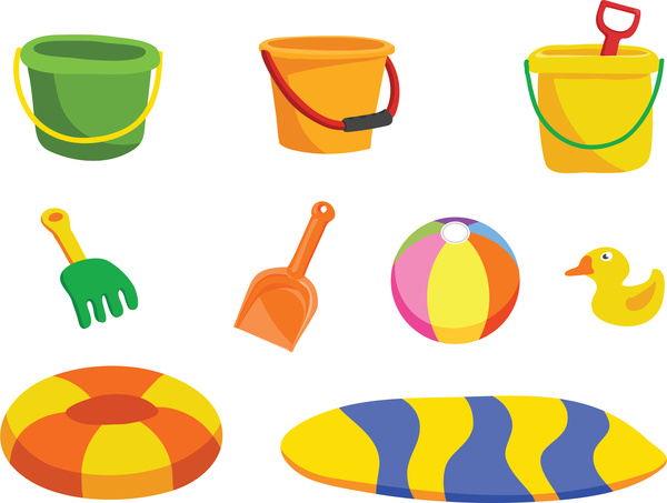 Beach Toys Clipart | Free download on ClipArtMag