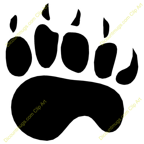 Bear Footprint Clipart | Free download on ClipArtMag