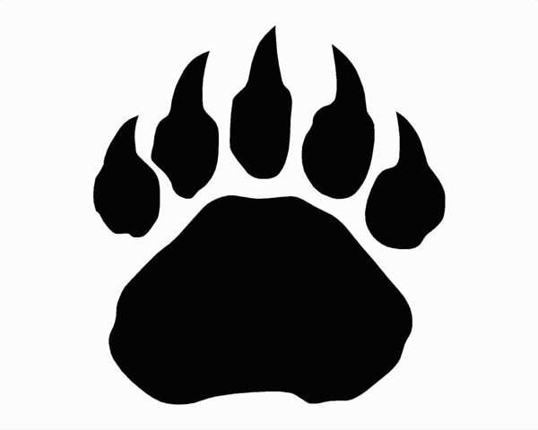 Bear Paw Print Clipart 