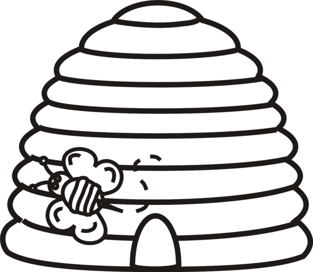 Beehive Clipart Black And White Free Download On ClipArtMag