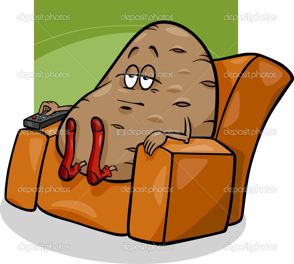 1023x918 couch potato clipart