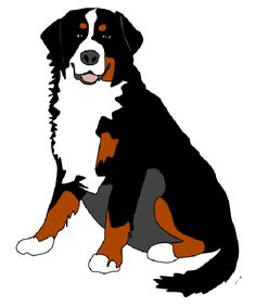 Bernese Mountain Dog Clipart | Free download on ClipArtMag