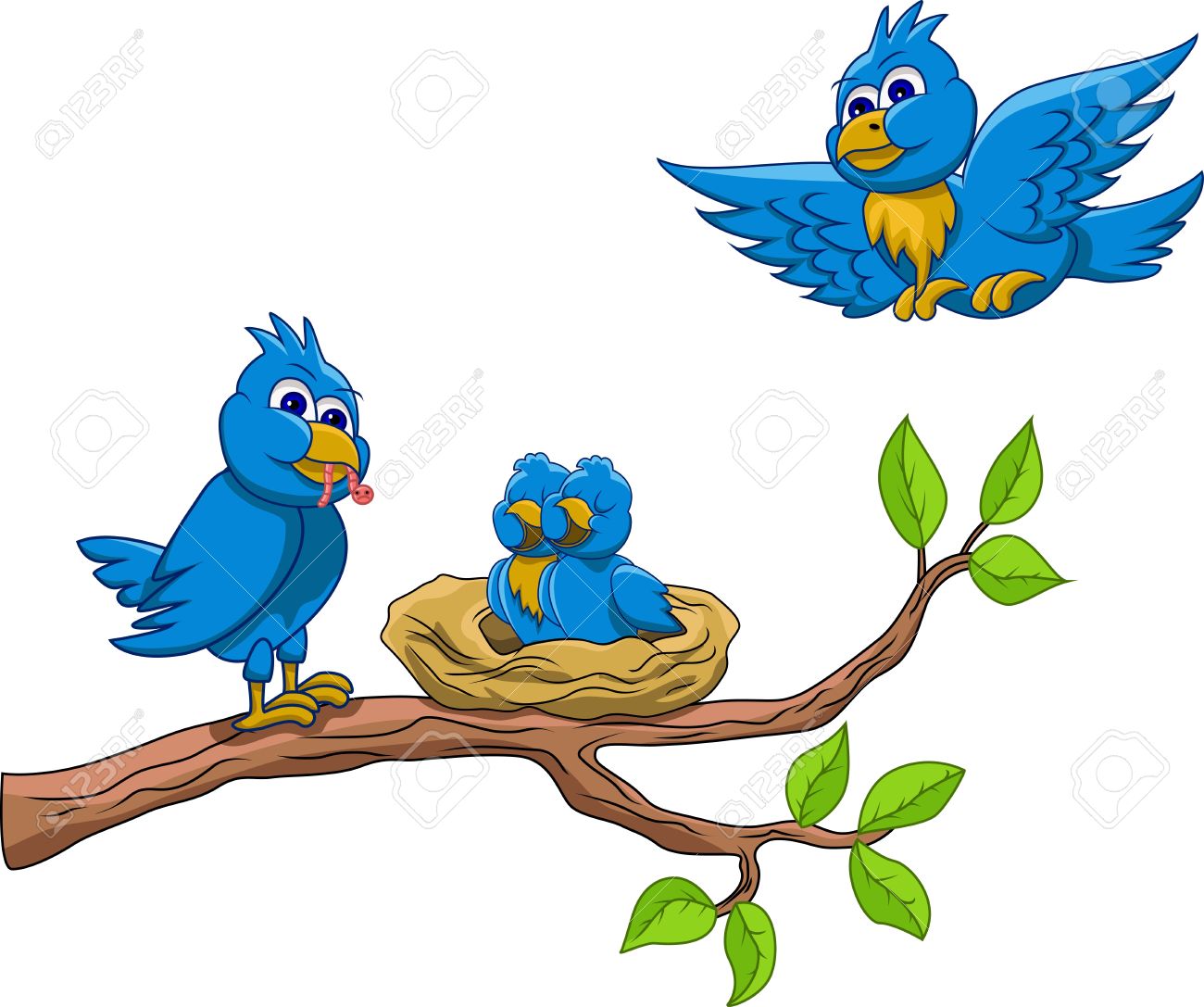 Bird In Tree Clipart Free download on ClipArtMag