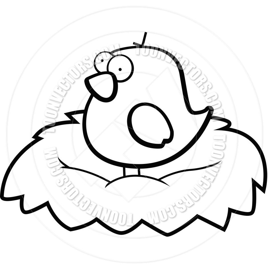 Bird Nest Clipart Black And White | Free download on ClipArtMag