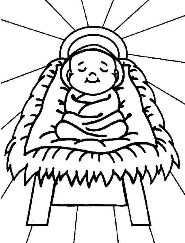Birth Of Jesus Coloring Page | Free download on ClipArtMag