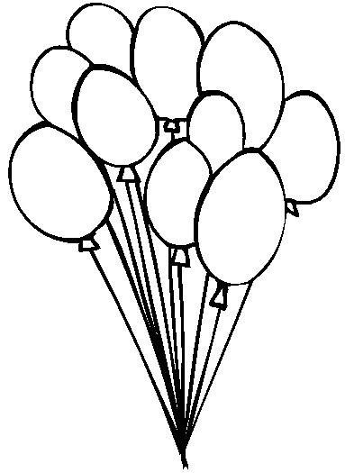 Birthday Balloon Clipart Black And White | Free download on ClipArtMag