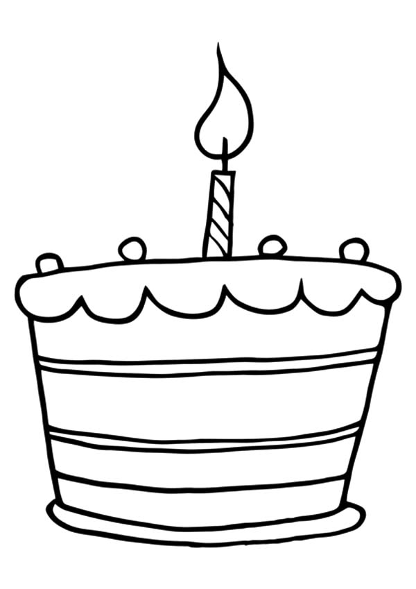 Birthday Cake Clipart Black And White | Free download on ClipArtMag