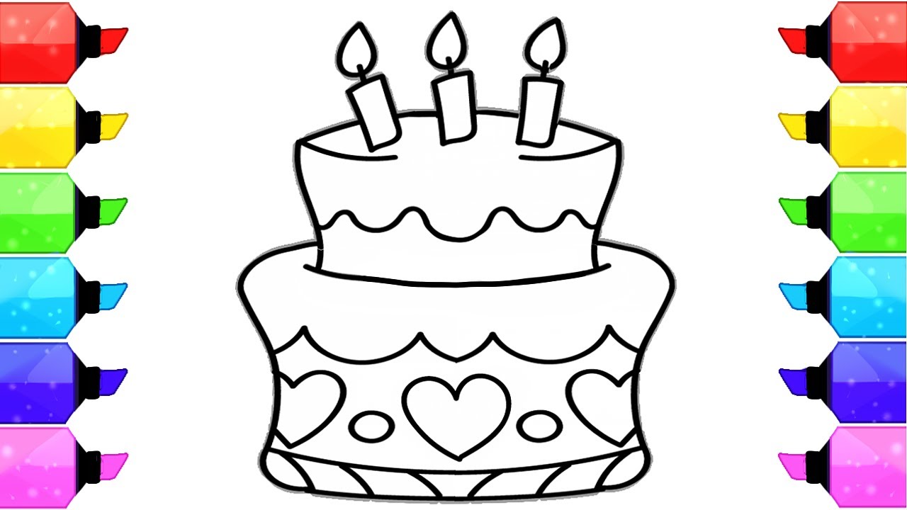 Birthday Cake Drawing | Free download on ClipArtMag