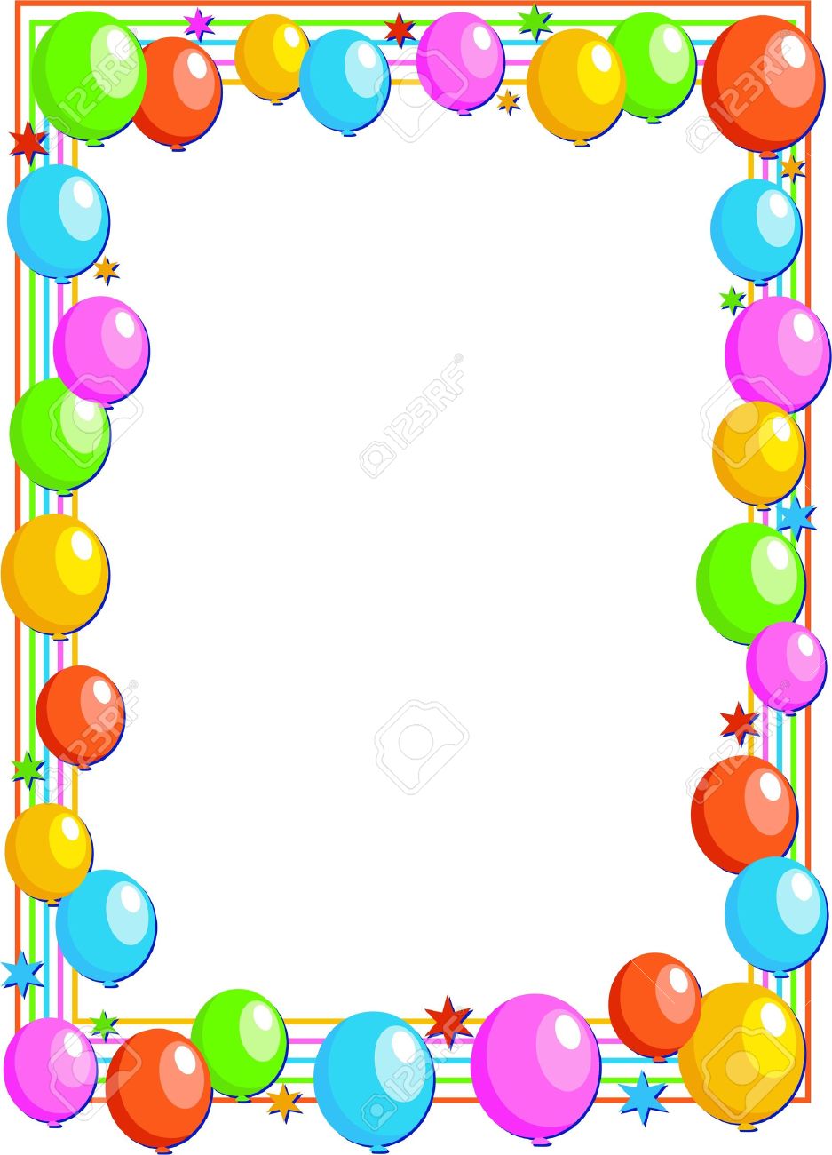 Birthday Party Border | Free download on ClipArtMag