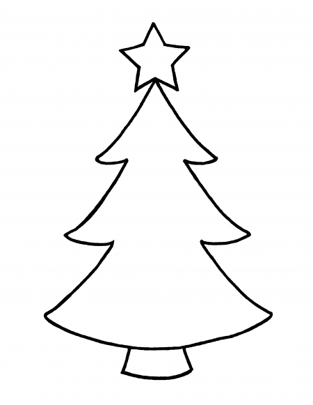 Black And White Clipart Christmas Tree | Free download on ClipArtMag