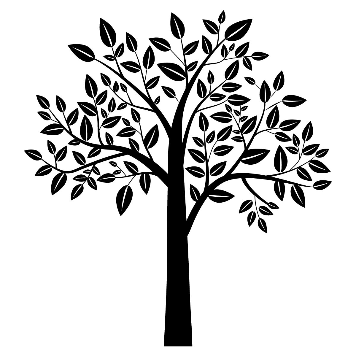 Black And White Family Tree Clipart | Free download on ...