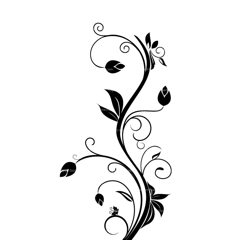 Black And White Flower Border | Free download on ClipArtMag