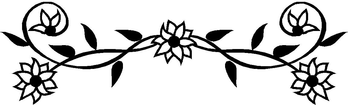 Black And White Flower Border | Free download on ClipArtMag