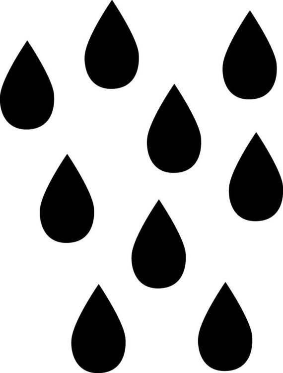 Black And White Raindrop Clipart Free download on ClipArtMag
