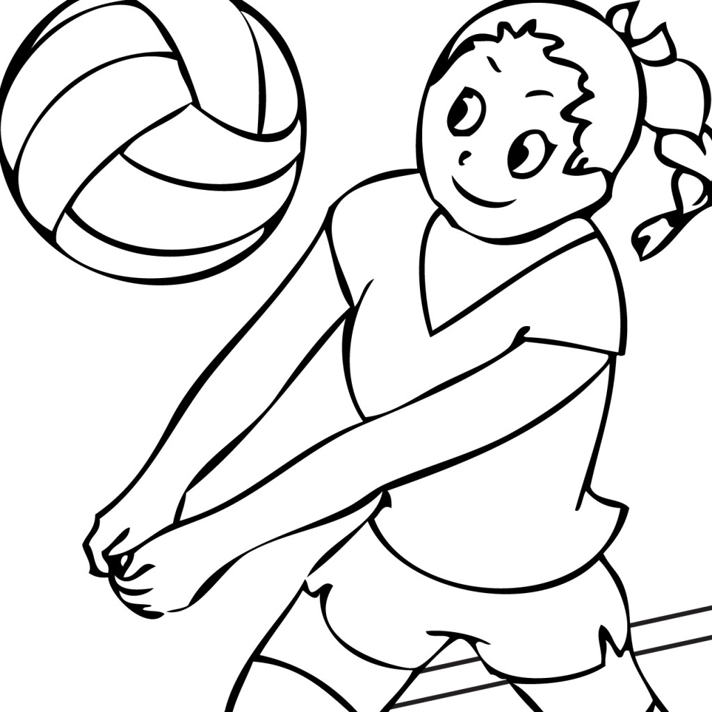Black And White Volleyball Free download on ClipArtMag