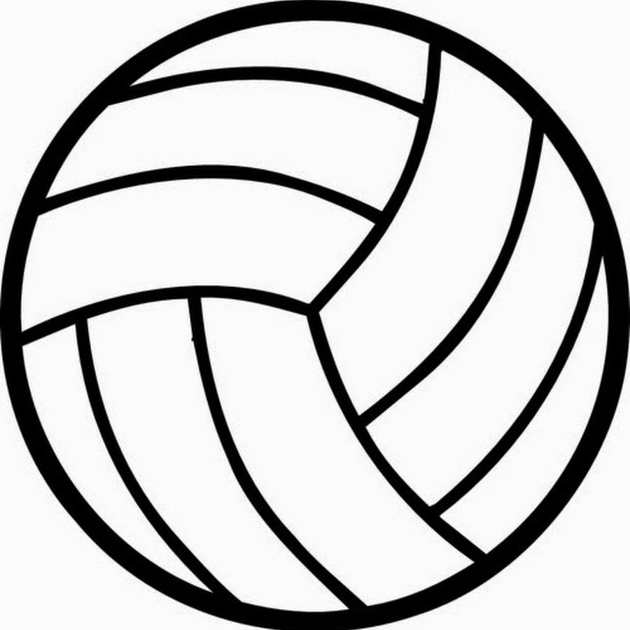 Black And White Volleyball Free download on ClipArtMag
